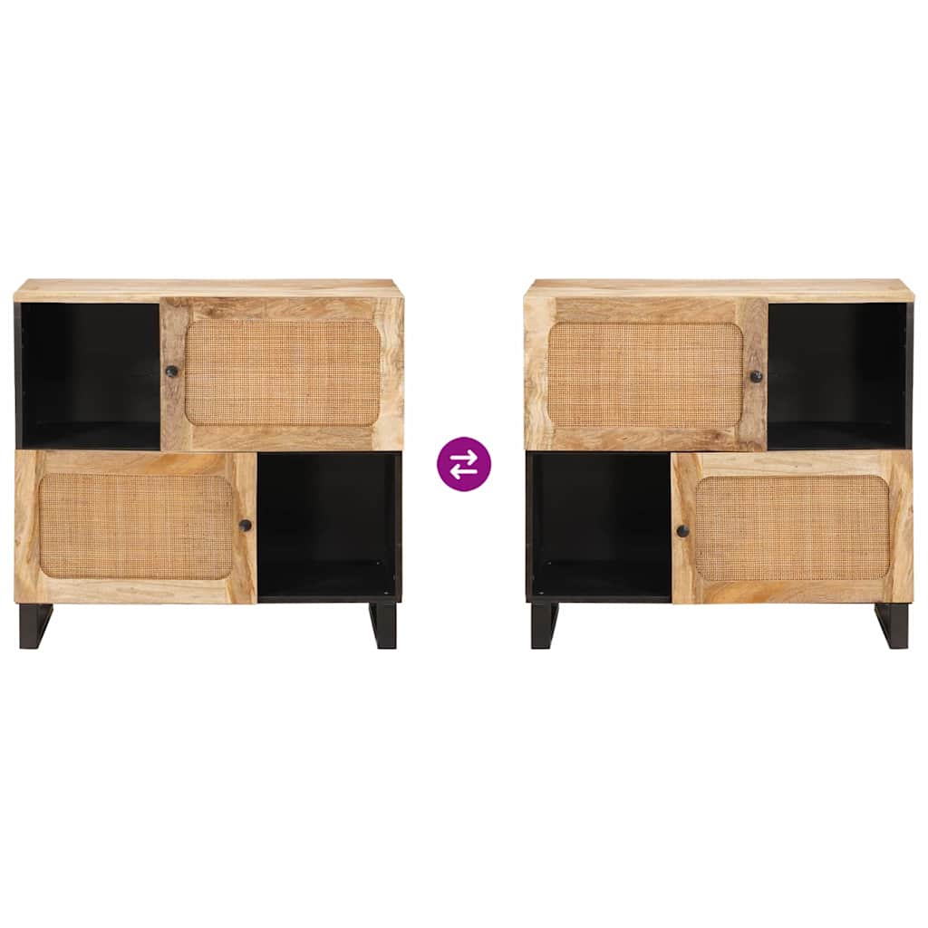 Credenza Marrone 80 x 33,5 x 75 cm Legno di mango massello 4018071