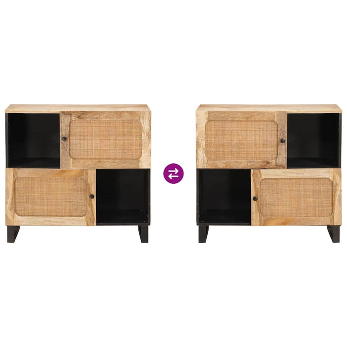 Credenza Marrone 80 x 33,5 x 75 cm Legno di mango massello 4018071