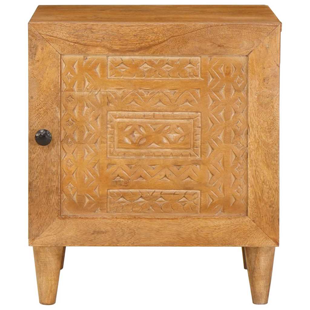 Comodino Marrone chiaro 40 x 33 x 46 cm legno massello di mango 4018076