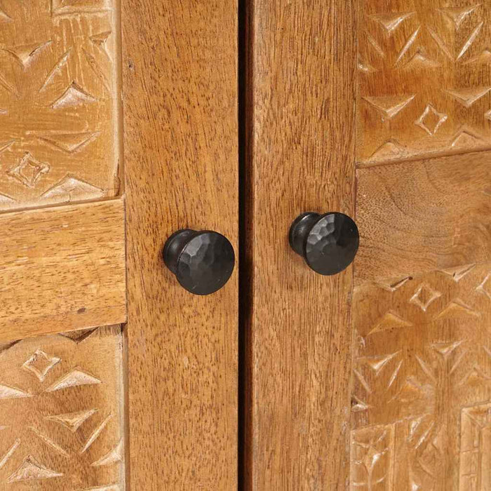 Credenza Marrone chiaro 60 x 33 x 75 cm legno massello di mango 4018082