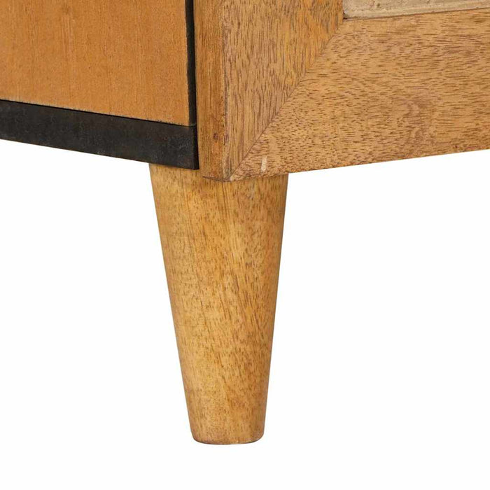 vidaXL Credenza Marrone chiaro 60 x 33 x 75 cm legno massello di mango