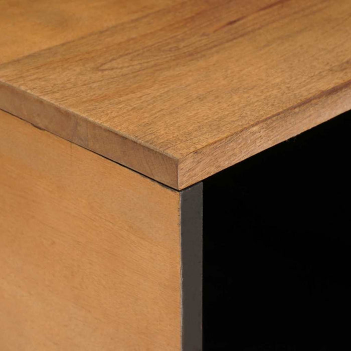 vidaXL Tavolino da salotto con porta Marrone chiaro 80 x 50 x 40 cm