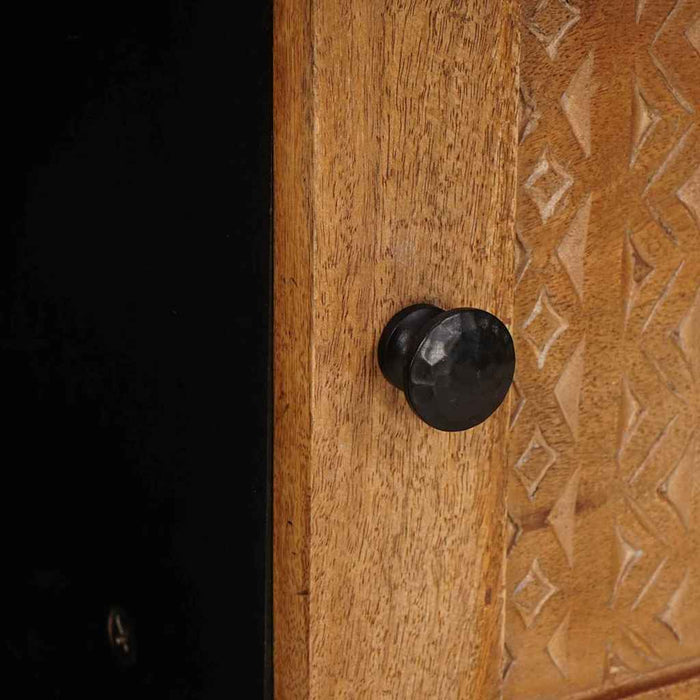 vidaXL Tavolino da salotto con porta Marrone chiaro 80 x 50 x 40 cm