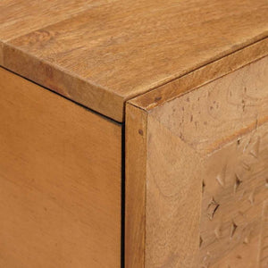 vidaXL Tavolino da salotto con porta Marrone chiaro 80 x 50 x 40 cm