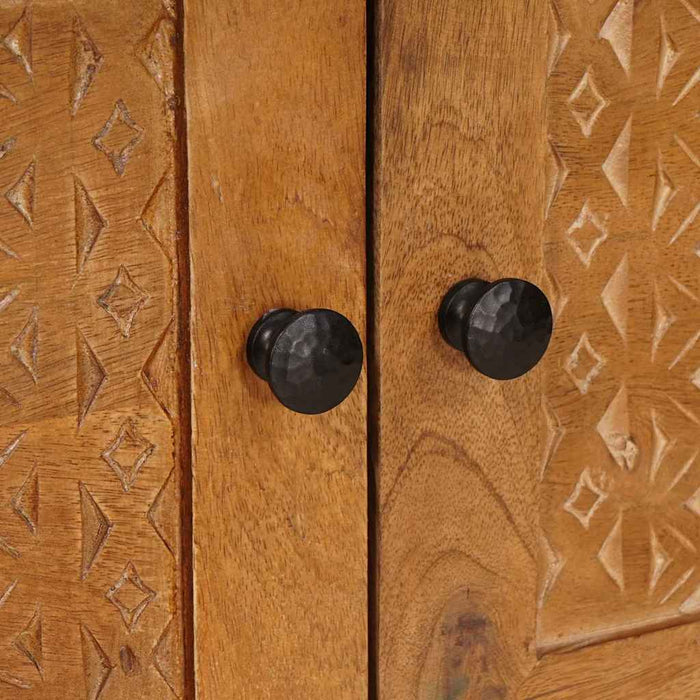 vidaXL Tavolino da salotto con porta Marrone chiaro 80 x 50 x 40 cm