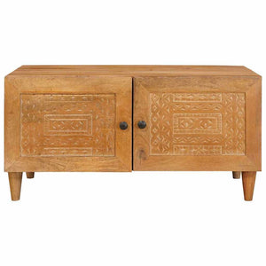 vidaXL Tavolino da salotto con porta Marrone chiaro 80 x 50 x 40 cm