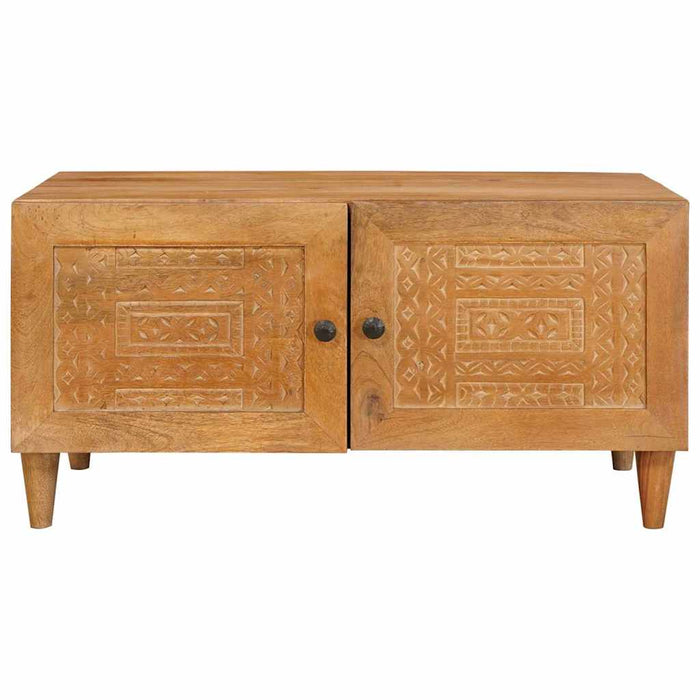 vidaXL Tavolino da salotto con porta Marrone chiaro 80 x 50 x 40 cm