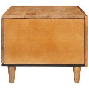 vidaXL Tavolino da salotto con porta Marrone chiaro 80 x 50 x 40 cm