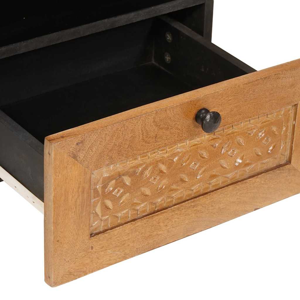 vidaXL Comodino con cassetto 2 pcs Marrone chiaro 40 x 33 x 46 cm