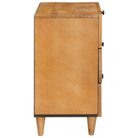 vidaXL Comodino Marrone chiaro 50 x 33 x 60 cm legno massello di mango