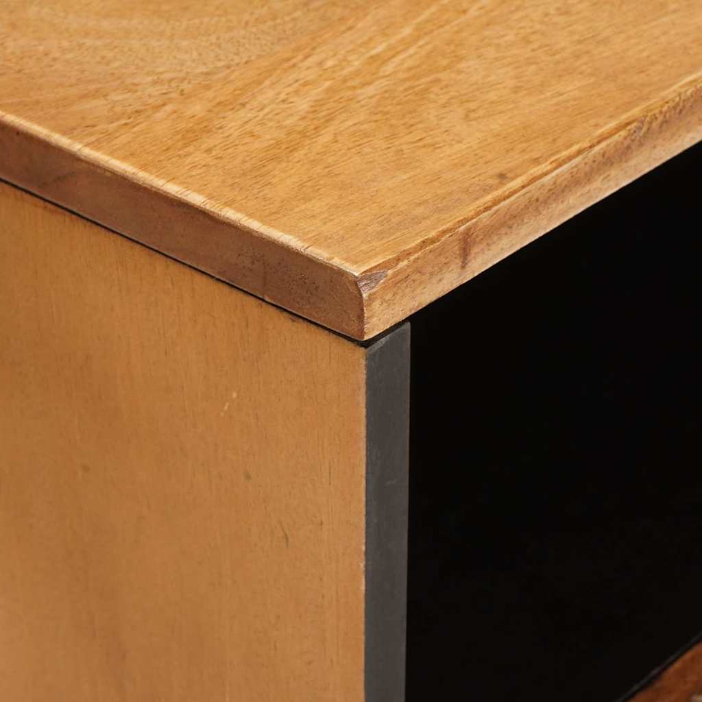 vidaXL Comodino Marrone chiaro 50 x 33 x 60 cm legno massello di mango