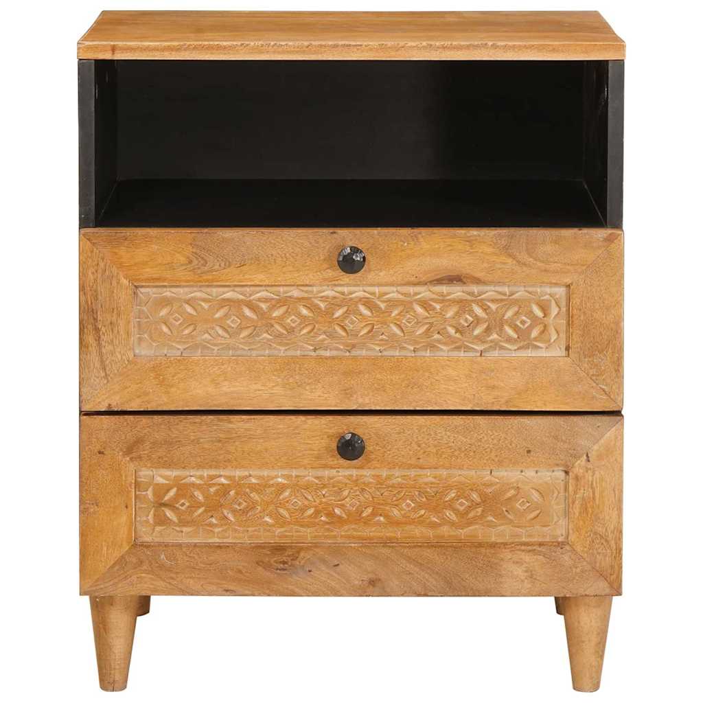 Comodino Marrone chiaro 50 x 33 x 60 cm legno massello di mango 4018090