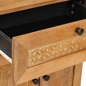 Comodino Marrone chiaro 50 x 33 x 60 cm legno massello di mango 4018091