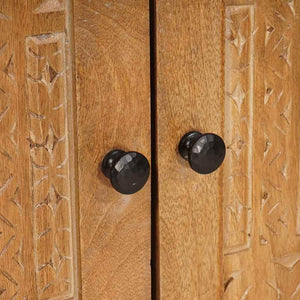 vidaXL Mobile da Bagno con porta Marrone chiaro 62 x 33 x 58 cm