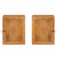 vidaXL Mobile da Bagno con porta Marrone chiaro 38 x 33.5 x 160 cm