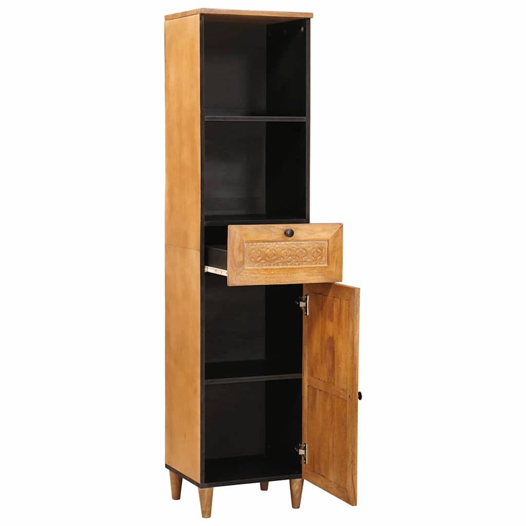 vidaXL Mobile da Bagno con cassetto Marrone chiaro 38 x 33.5 x 160 cm