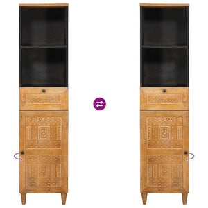 Mobile da Bagno con cassetto Marrone chiaro 38 x 33.5 x 160 cm 4018102