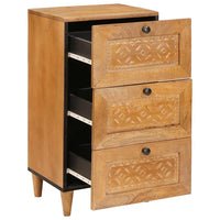 vidaXL Credenza con cassetto Marrone chiaro 33.5 x 40 x 75 cm