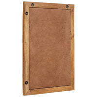 vidaXL Specchio Marrone chiaro 57 x 70 x 3 cm legno massello di mango
