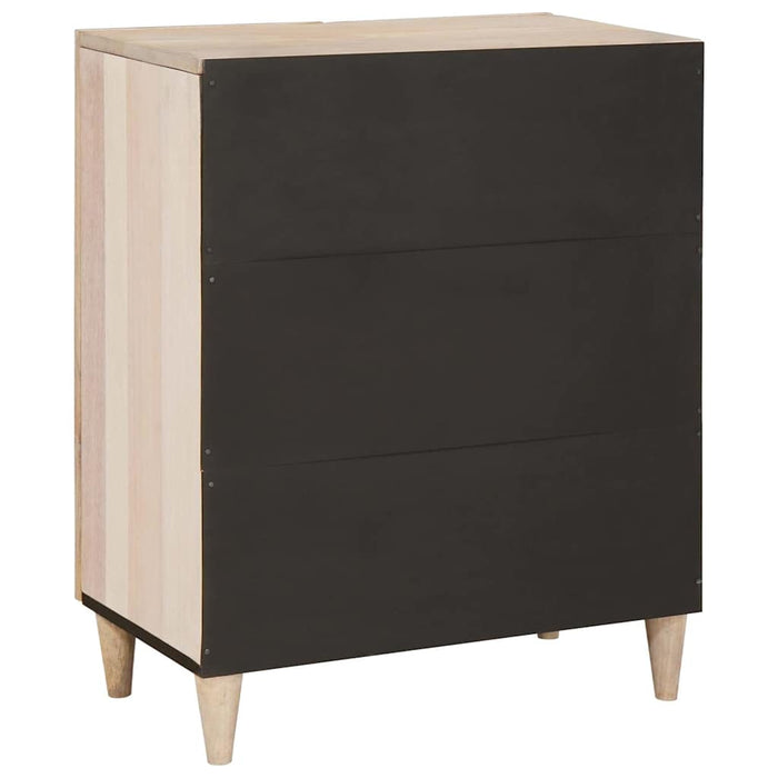 vidaXL Credenza Bianco 60 x 33 x 75 cm legno massello di mango