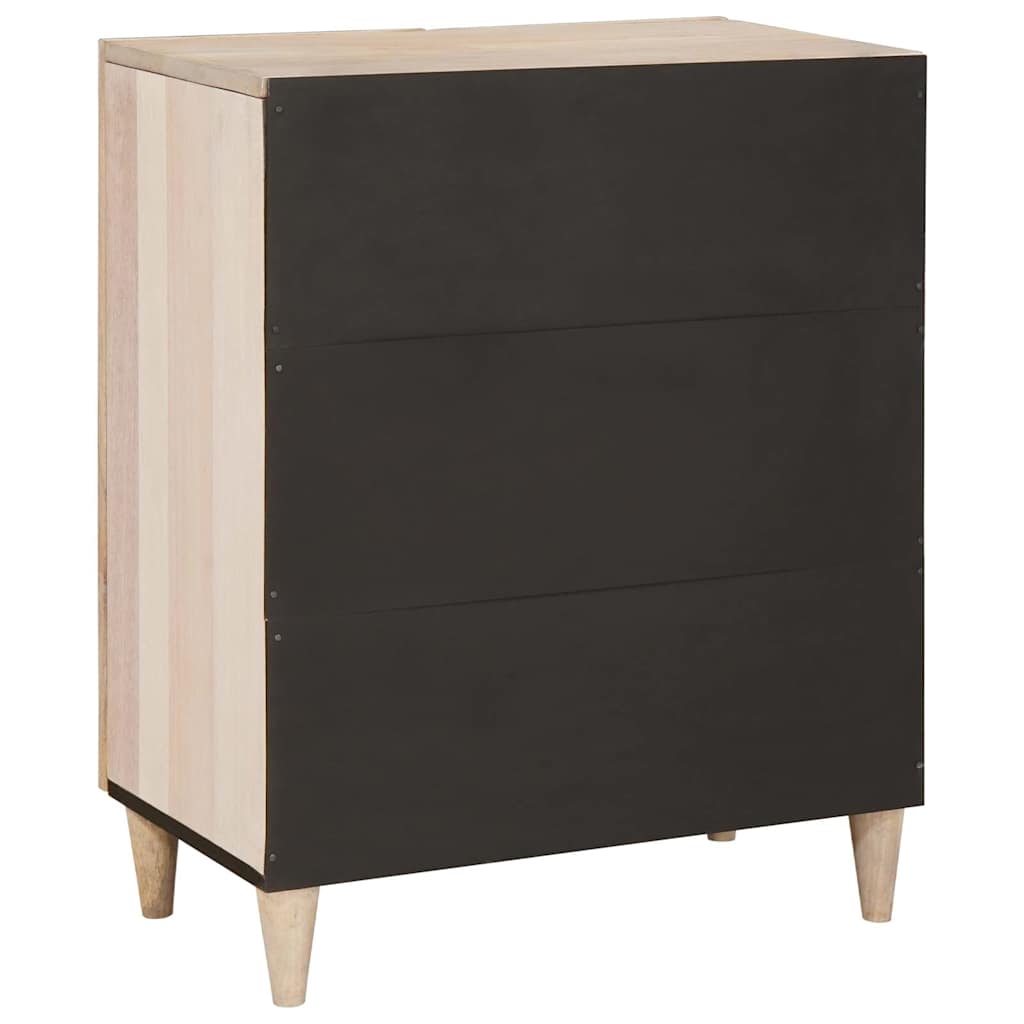 Credenza Bianco 60 x 33 x 75 cm legno massello di mango 4018118