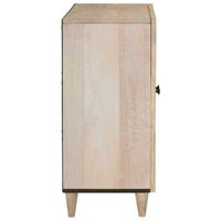 vidaXL Credenza Bianco 60 x 33 x 75 cm legno massello di mango