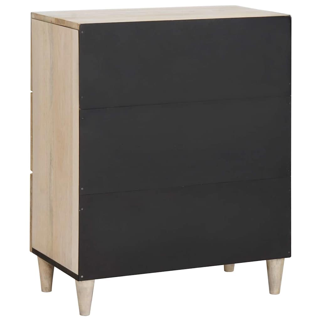 vidaXL Credenza Bianco 60 x 33 x 75 cm legno massello di mango