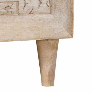 Tavolino da salotto con lo scaffale Beige 80 x 50 x 40 cm 4018120