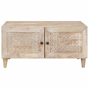 vidaXL Tavolino da salotto con archiviazione Beige 80 x 50 x 40 cm