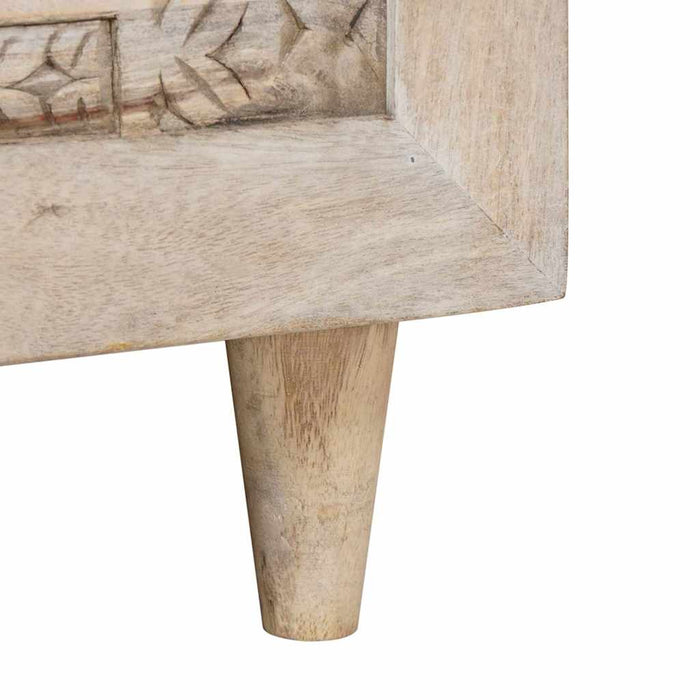 Tavolino da salotto con lo scaffale Beige 100 x 54 x 40 cm 4018128