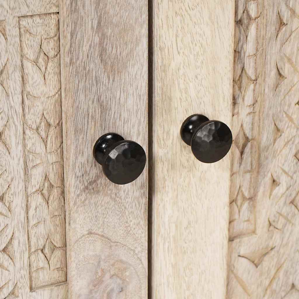 Mobile da Bagno Bianco 62 x 33 x 58 cm Legno Massiccio Mango 4018135