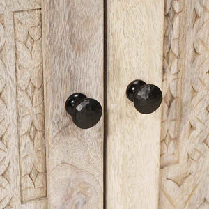 Mobile da Bagno Bianco 62 x 33 x 58 cm Legno Massiccio Mango 4018135