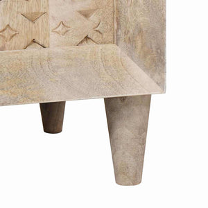 Mobile da Bagno Bianco 62 x 33 x 58 cm Legno Massiccio Mango 4018135