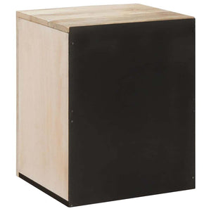 Mobile da Bagno Bianco 38 x 33.5 x 160 cm Legno Massiccio Mango 4018136