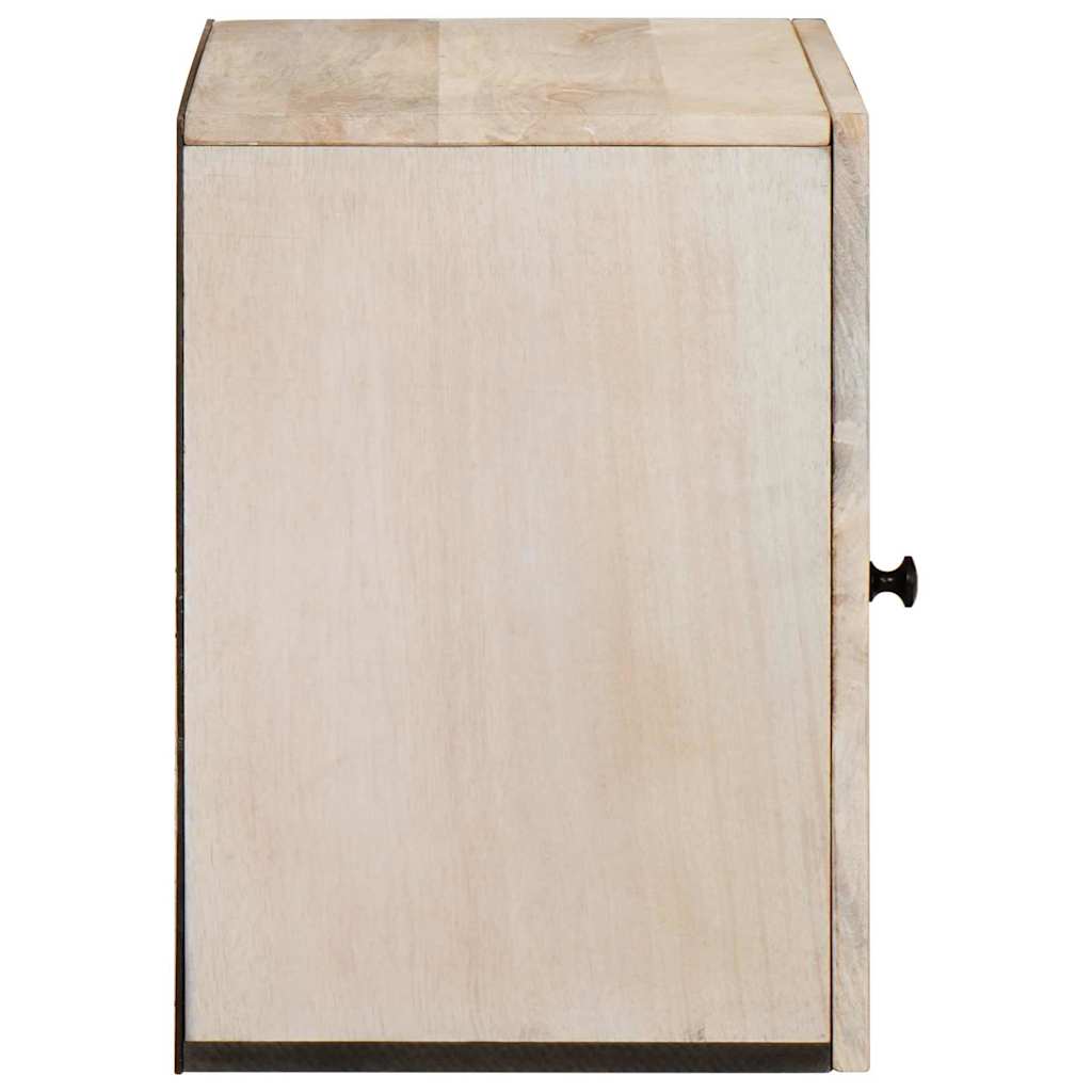 vidaXL Mobile da Bagno Bianco 38 x 33.5 x 160 cm Legno Massiccio Mango