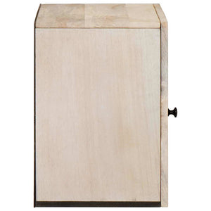 vidaXL Mobile da Bagno Bianco 38 x 33.5 x 160 cm Legno Massiccio Mango