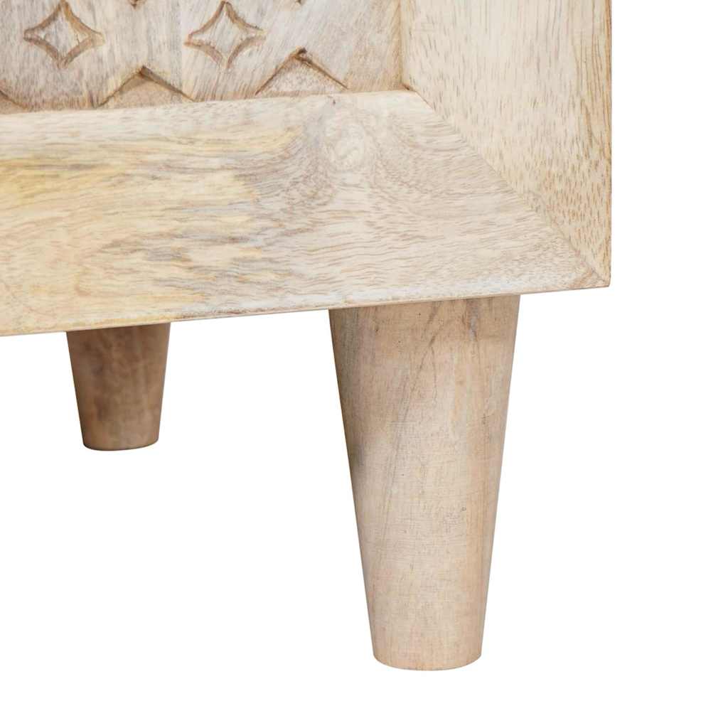 vidaXL Mobile da Bagno Bianco 38 x 33.5 x 160 cm Legno Massiccio Mango