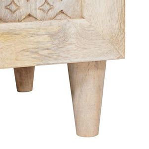 vidaXL Mobile da Bagno Bianco 38 x 33.5 x 160 cm Legno Massiccio Mango