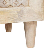 Mobile da Bagno Bianco 38 x 33.5 x 160 cm Legno Massiccio Mango 4018137