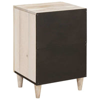 Mobile da Bagno Bianco 38 x 33.5 x 160 cm Legno Massiccio Mango 4018137