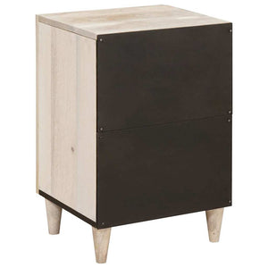 Mobile da Bagno Bianco 38 x 33.5 x 160 cm Legno Massiccio Mango 4018137