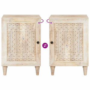 vidaXL Mobile da Bagno Bianco 38 x 33.5 x 160 cm Legno Massiccio Mango