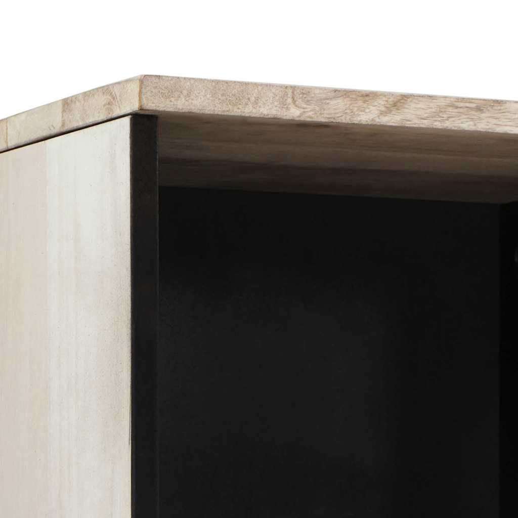 vidaXL Mobile da Bagno Bianco 38 x 33.5 x 160 cm Legno Massiccio Mango