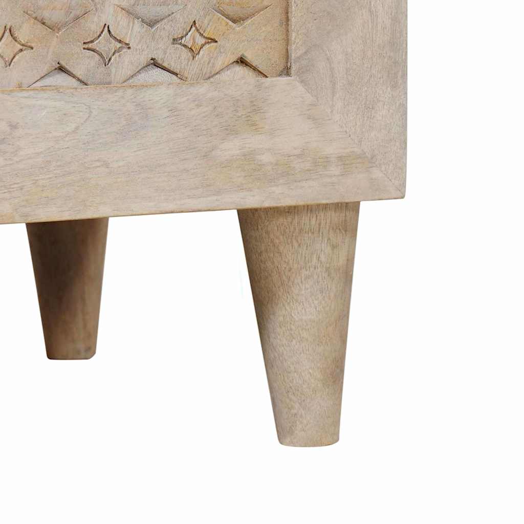 vidaXL Mobile da Bagno Bianco 38 x 33.5 x 160 cm Legno Massiccio Mango