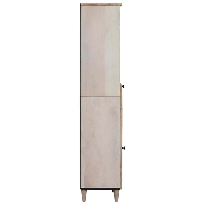 Mobile da Bagno Bianco 38 x 33.5 x 160 cm Legno Massiccio Mango 4018138