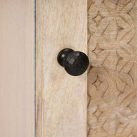 vidaXL Credenza Bianco 40 x 33 x 110 cm legno massello di mango