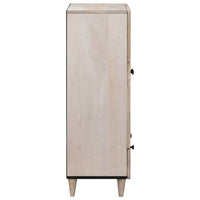Credenza Bianco 60 x 33 x 100 cm legno massello di mango 4018146