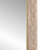 vidaXL Specchio Bianco 57 x 70 x 3 cm legno massello di mango