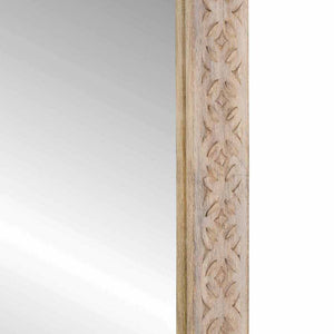 Specchio Bianco 57 x 70 x 3 cm legno massello di mango 4018147