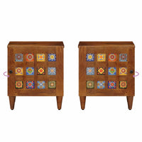 Armadio da Notte 2 pcs Marrone 40 x 33,5 x 46 cm 4018221